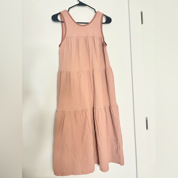 EVERLANE MUTED ROSE TIERED MAXI DRESS SZ MEDIUM - Picture 1 of 9